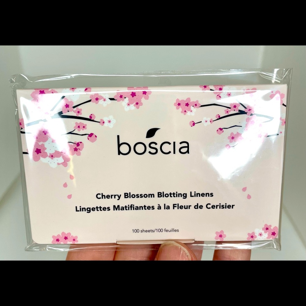 🆕 NWT boscia Cherry Blotting Linens - Brand New in Clear Wrap